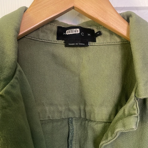 Hatch Anthropologie The Luna Maternity Coveralls Jumpsuit Zip Up Denim G… - Picture 3 of 7